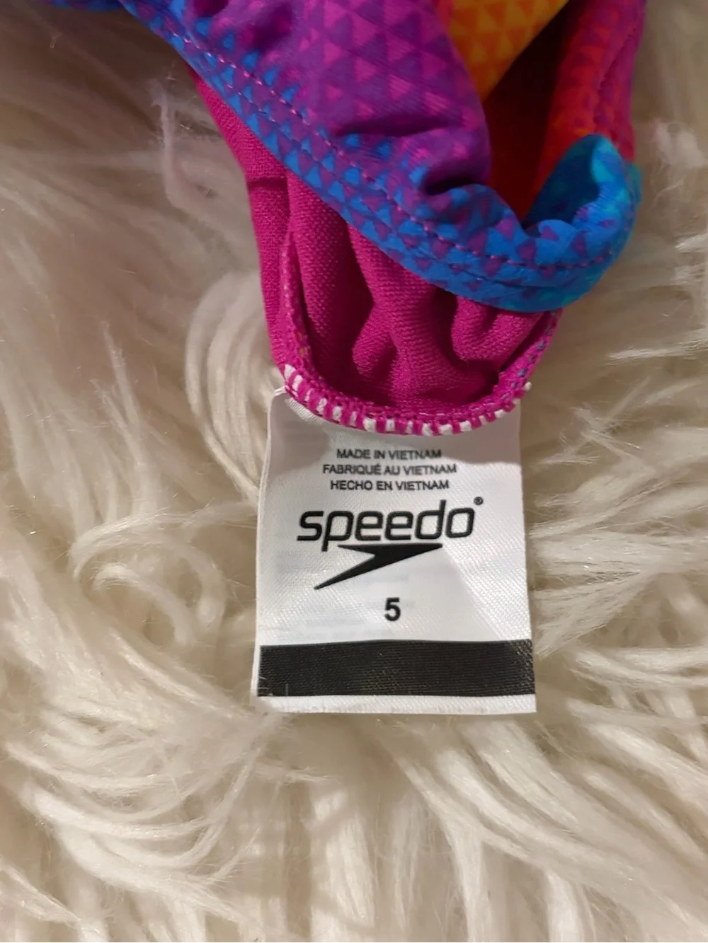 Speedo Girls Rainbow Ombré Swimsuit